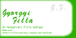 gyorgyi filla business card